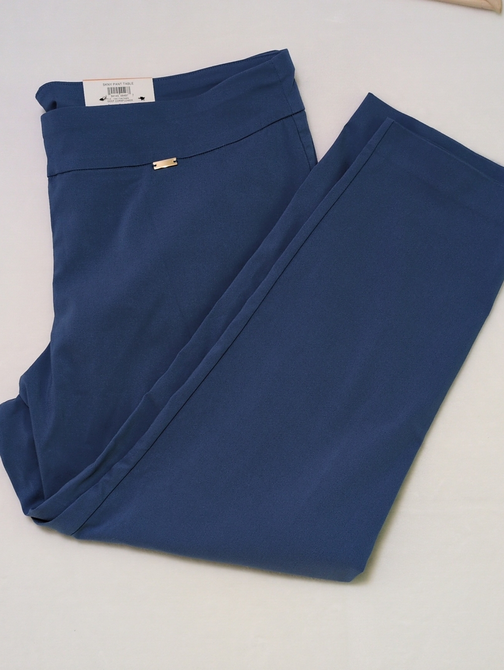 NWT INC Tummy Control Skinny Pants 24W Plus Cornflower Blue Pull On Stretch